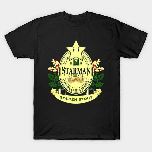 Starman Original- Golden Stout T-Shirt by YA_MA_TA